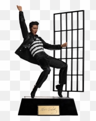 Elvis Presley Jailhouse Rock 110 Art Scale Statue By Iron Studios - png