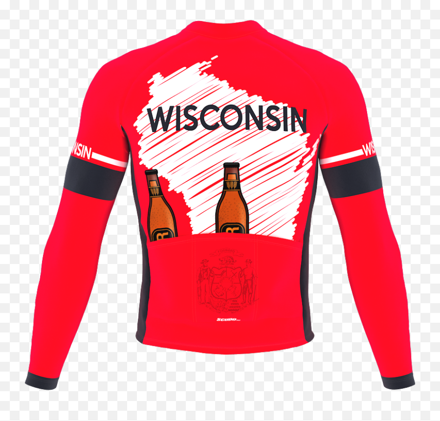 Scudopro Pro Thermal Long Sleeve Cycling Jersey Wisconsin - Long Sleeve Png,Wisconsin Icon