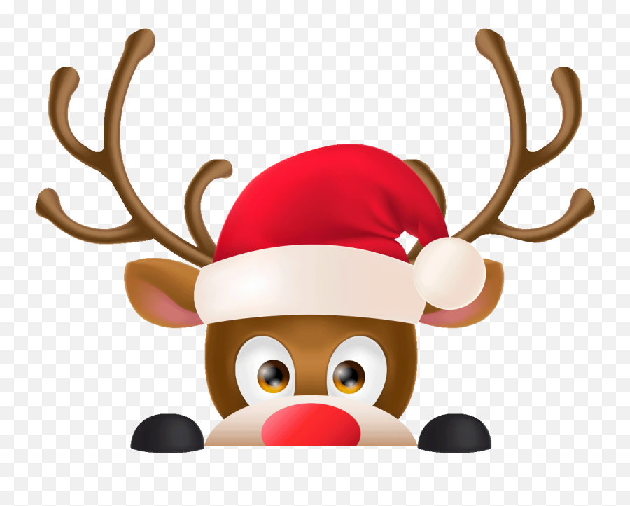 Sticker Interrupteur Renne De Noel - Christmas Reindeer Png Transparent,Reindeer Clipart Png