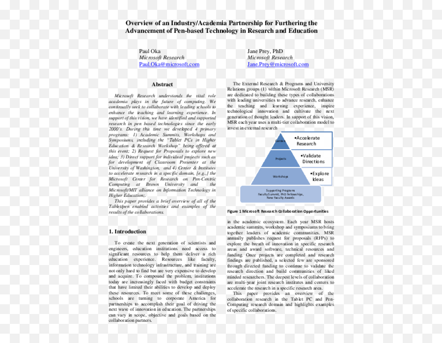 Pdf Overview Of An Industryacademia Partnership For - Document Png,Fountain Pencomputer Icon