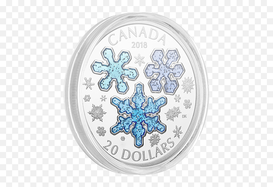 Ice Crystals - Winter Snowflakes 2018 20 1 Oz Fine Silver Canada Coin Snowflake Png,Icy Minion Icon