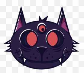 Black Cat Logo Template Editable Design To Download - Personajes Halloween Vectores png