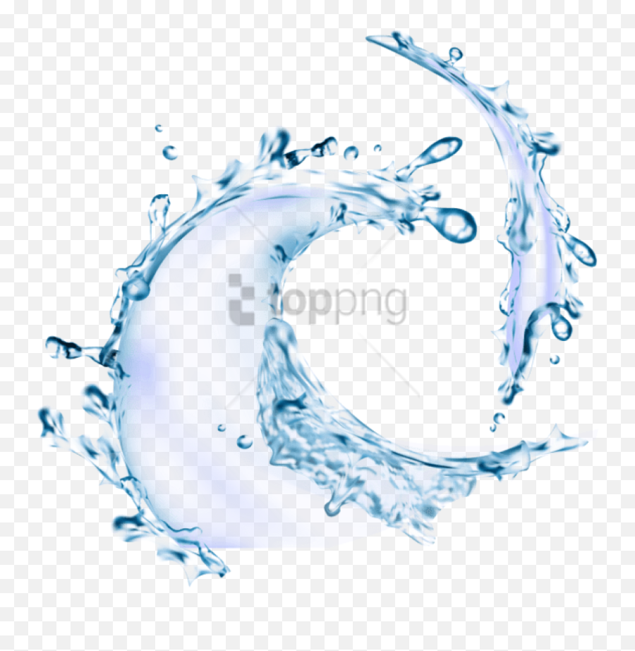 Download Hd Free Png Vector Gotas De Agua Image With - Transparent Background Water Transparent,Splash Icon Png