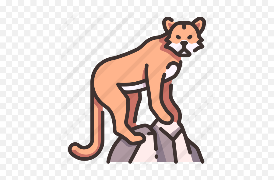Cougar - Free Animals Icons Cougar Outline Ecoysystem Png,Cougar Icon