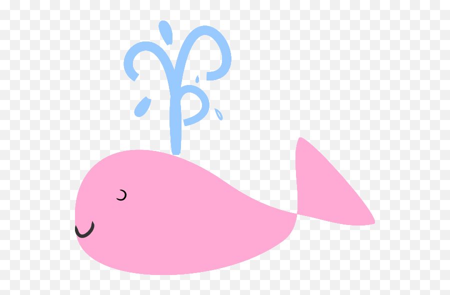 Pink Dolphin Clipart - Pink Whale Clip Art Full Size Png Baby Pink Whale Clipart,Dolphin Clipart Png