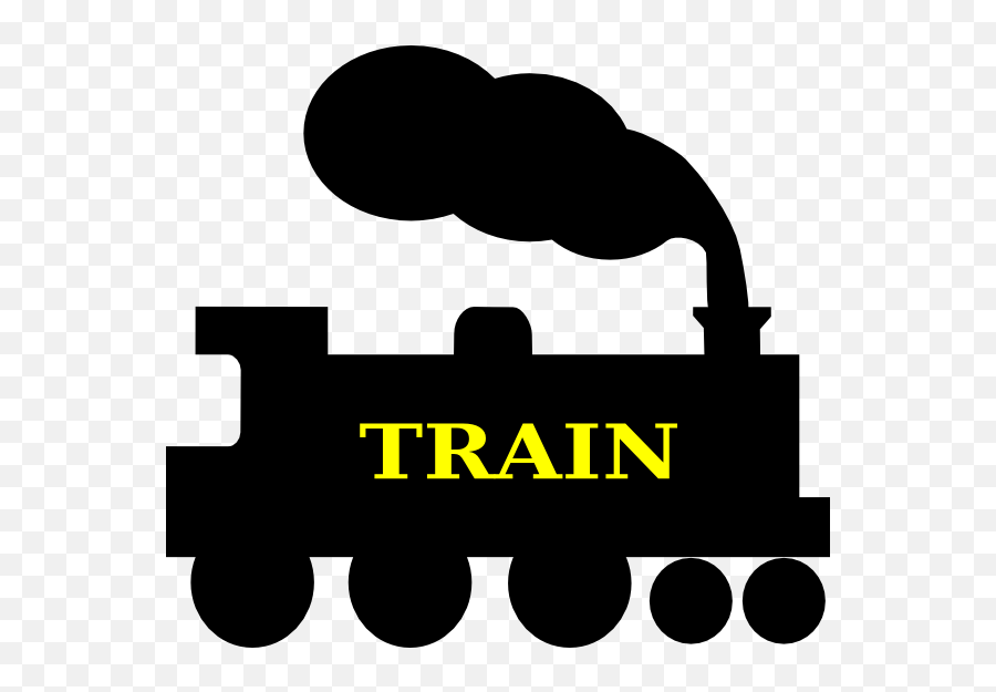 Steam Locomotive Track Clip Art - Silhouette Train Clip Art Png,Steam Logo Transparent