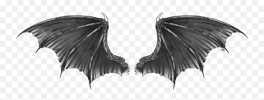 Dragon Wings Png Image - Drawing Realistic Dragon Wings,Wing Png