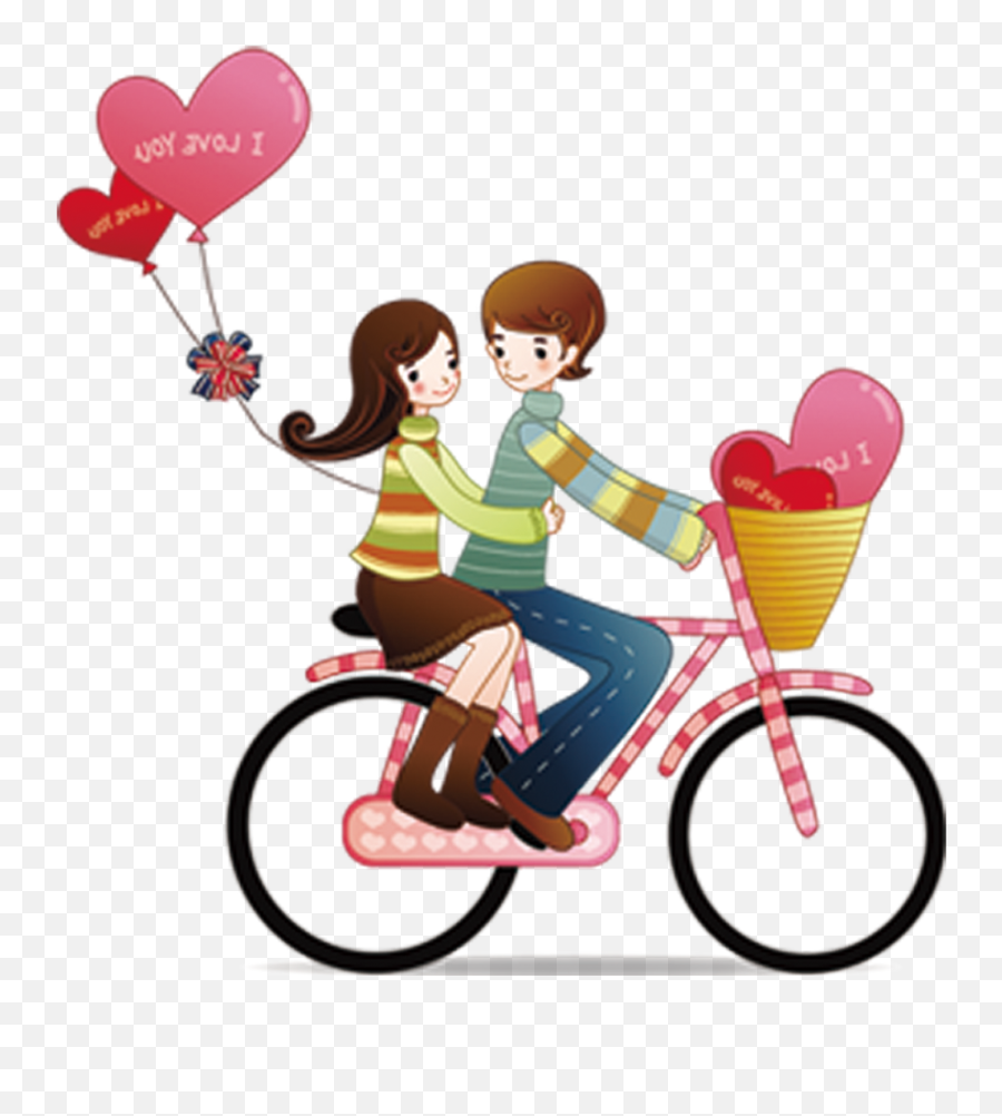 Couple Love Romance - Cartoon Couple Png Download 1276 Couple Love Clipart Png,Anime Couple Transparent