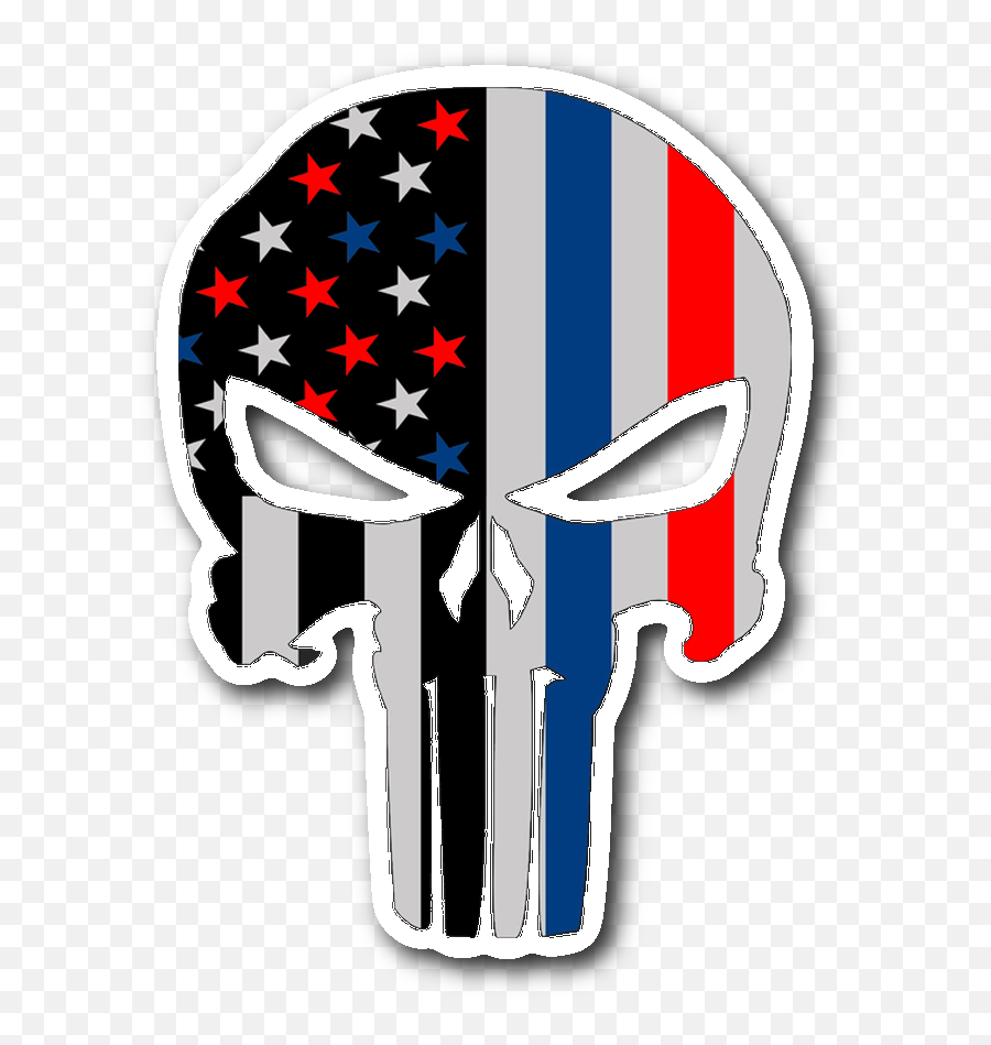Download Thin Blue Line Png Image With - Punisher Skull Blue Line,Thin Blue Line Png