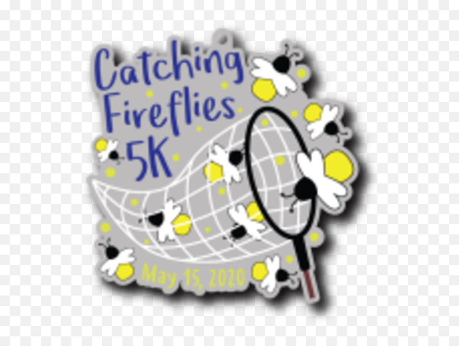 Catching Fireflies 5k - Raleigh Nc 5k Running Graphic Design Png,Fireflies Png