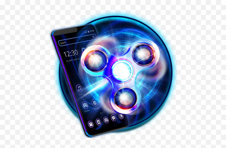 Amazoncom Neon Fidget Spinner Theme Appstore For Android - Circle Png,Fidget Spinner Transparent Background