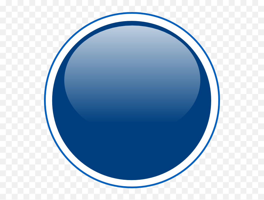 Glossy Blue Circle Button Clip Art - Vector Monogon Png,Circle Outline Png