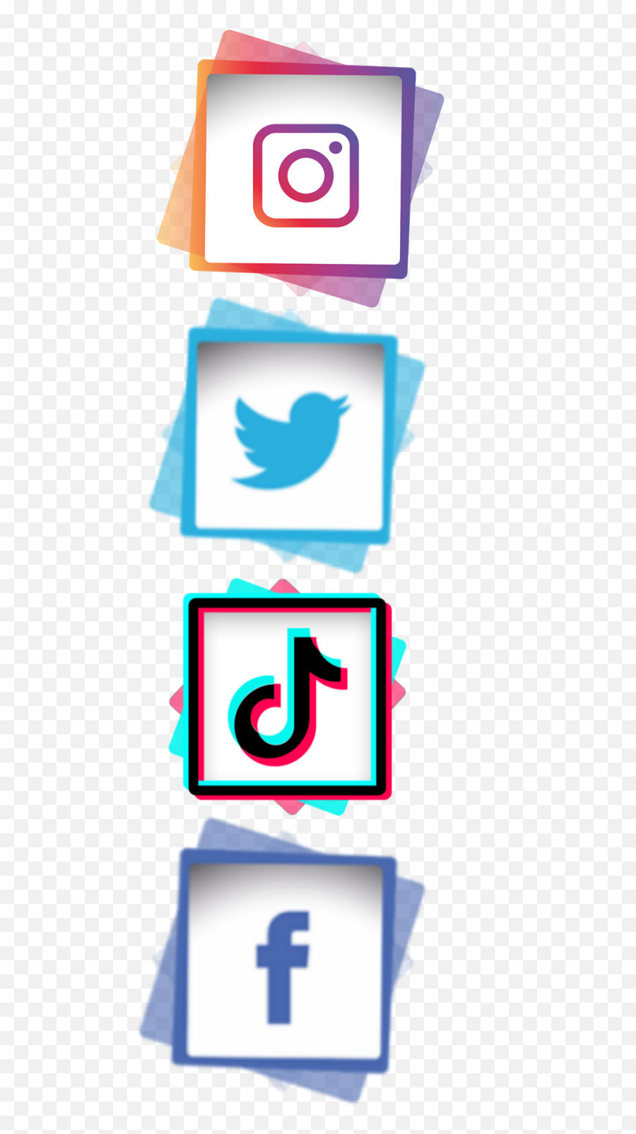 Facebook Instagram Tiktok Twitter - Logo New Picsart Editing Png,Tik Tok Logo Png