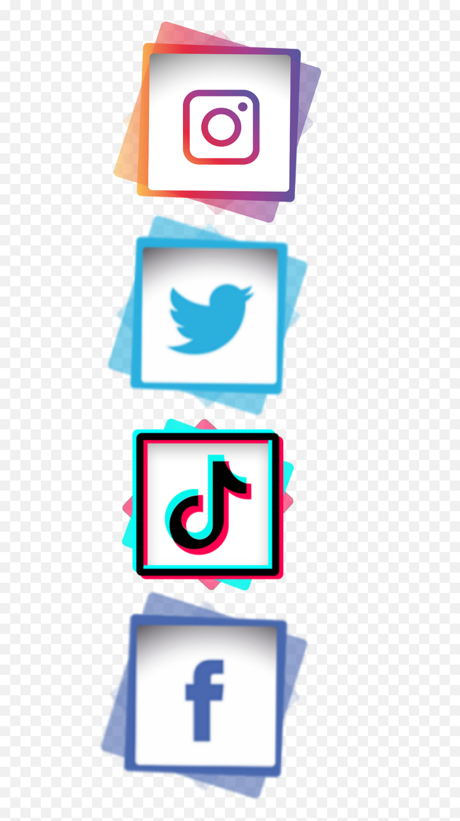 facebook and twitter png logo