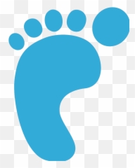 Blue Foot For Leo Png Svg Clip Art - Huella De Pie Izquierdo,Leo Png