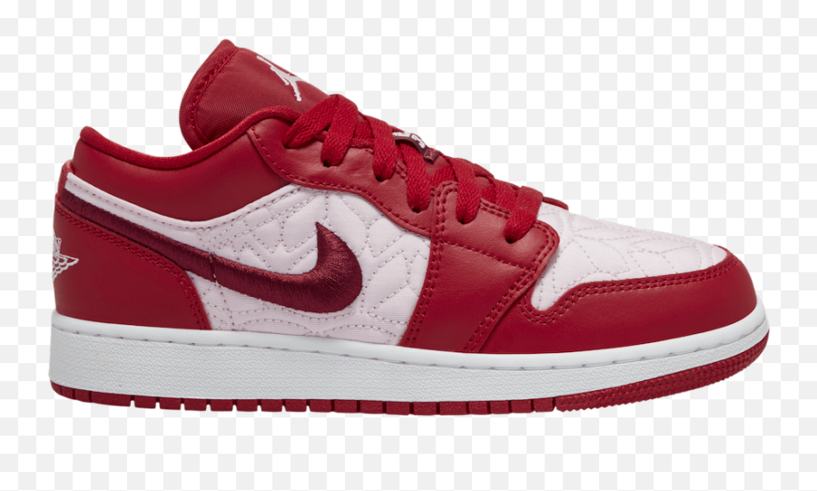 Air Jordan 1 Low Dropping In Pink Quilt - Justfreshkicks Nike Air Jordan 1 Mid Red Black White Png,Air Jordan Png