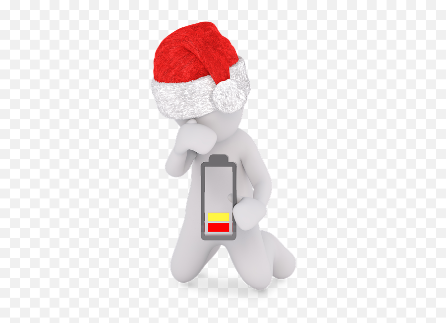 Santa Hat Christmas Battery - Free Image On Pixabay Holiday Depression Is Real Png,Santa Hat Transparent