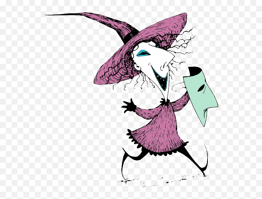 Download Shock Holding Her Mask - Drawing Nightmare Before Christmas Boogie Man Png,Nightmare Before Christmas Png
