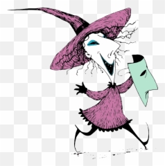 Download Shock Holding Her Mask - Drawing Nightmare Before Christmas Boogie Man Png,Nightmare Before Christmas Png