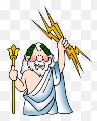 Cartoon Jupiter Roman God Transparent - Transparent Ancient Greece Clipart Png,God Transparent