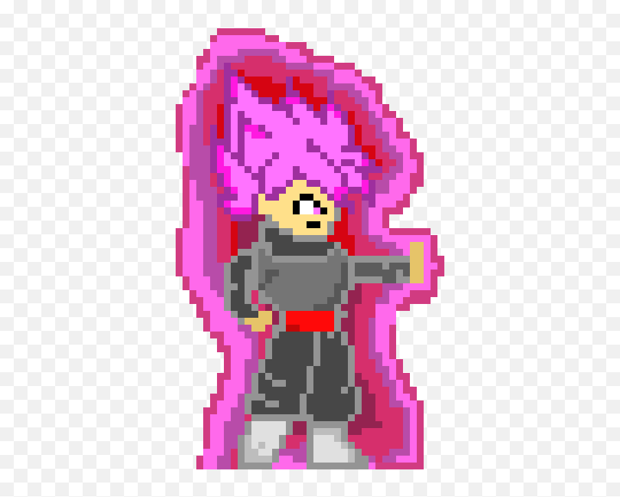 Download Hd Black Goku Super Saiyan - Black Goku Ssj Rose Pixel Art Png,Goku Black Rose Png