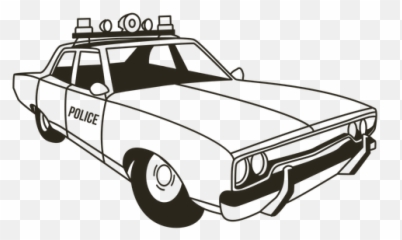 Police Car Siren Lights Right Stroke - Automotive Paint png