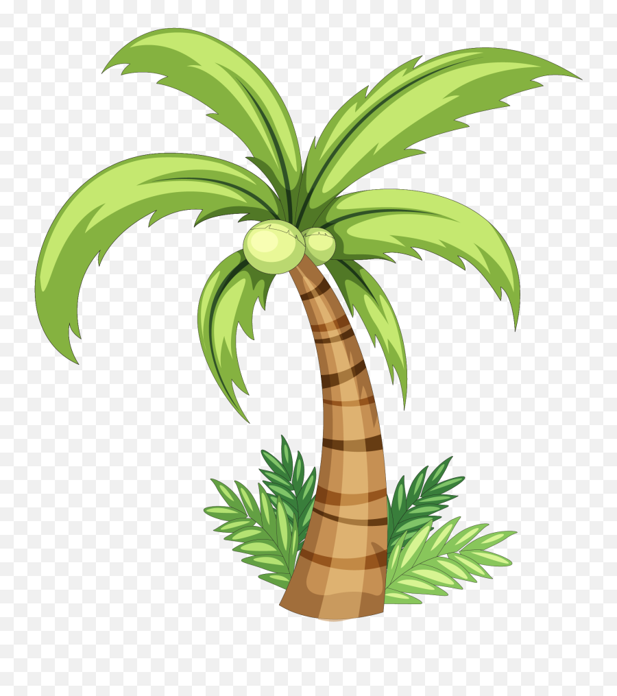 Download Palm Tree Watercolor Png Image - Drawing Coconut Tree,Palm Tree Emoji Png
