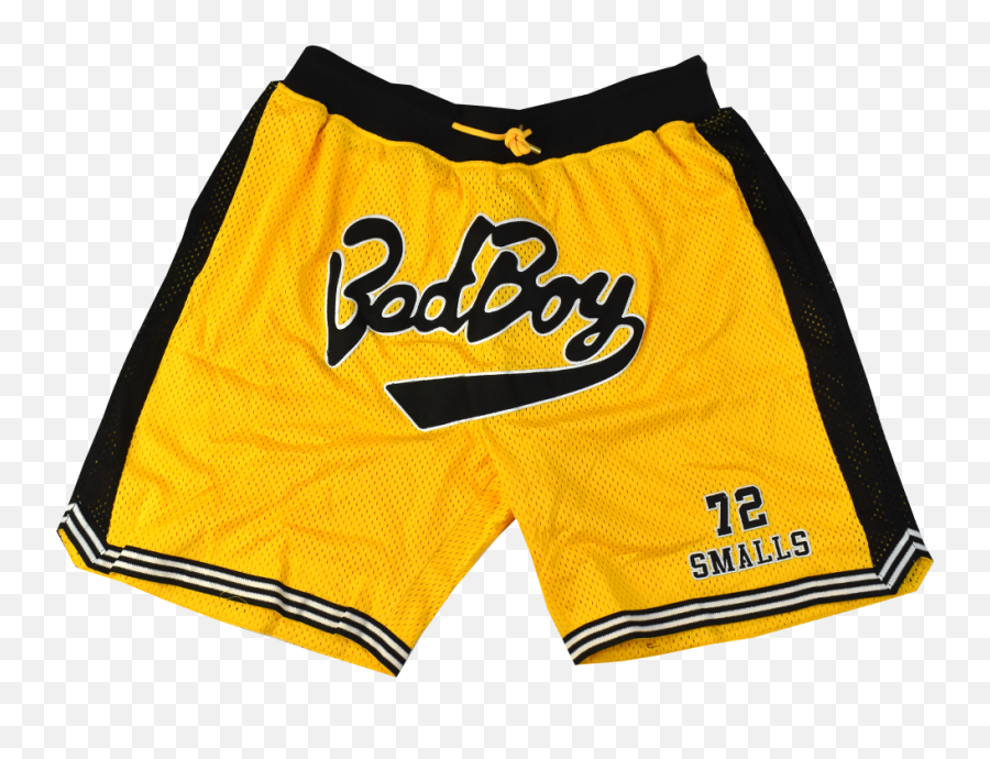 Bad Boy Biggie Smalls Yellow Basketball - Boardshorts Png,Biggie Smalls Png