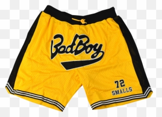 Bad Boy Biggie Smalls Yellow Basketball - Boardshorts Png,Biggie Smalls Png