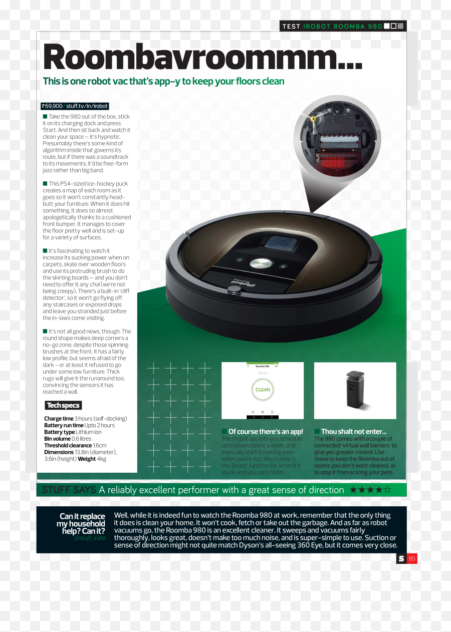 Roombavroommm - Roomba 980 Robot Vacuum Cleaner Full Size Irobot Roomba 980 Png,Roomba Png