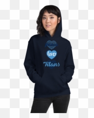 Peace Love Titans In Tennessee Colors - Hoodie Png,Tennessee Titans Png