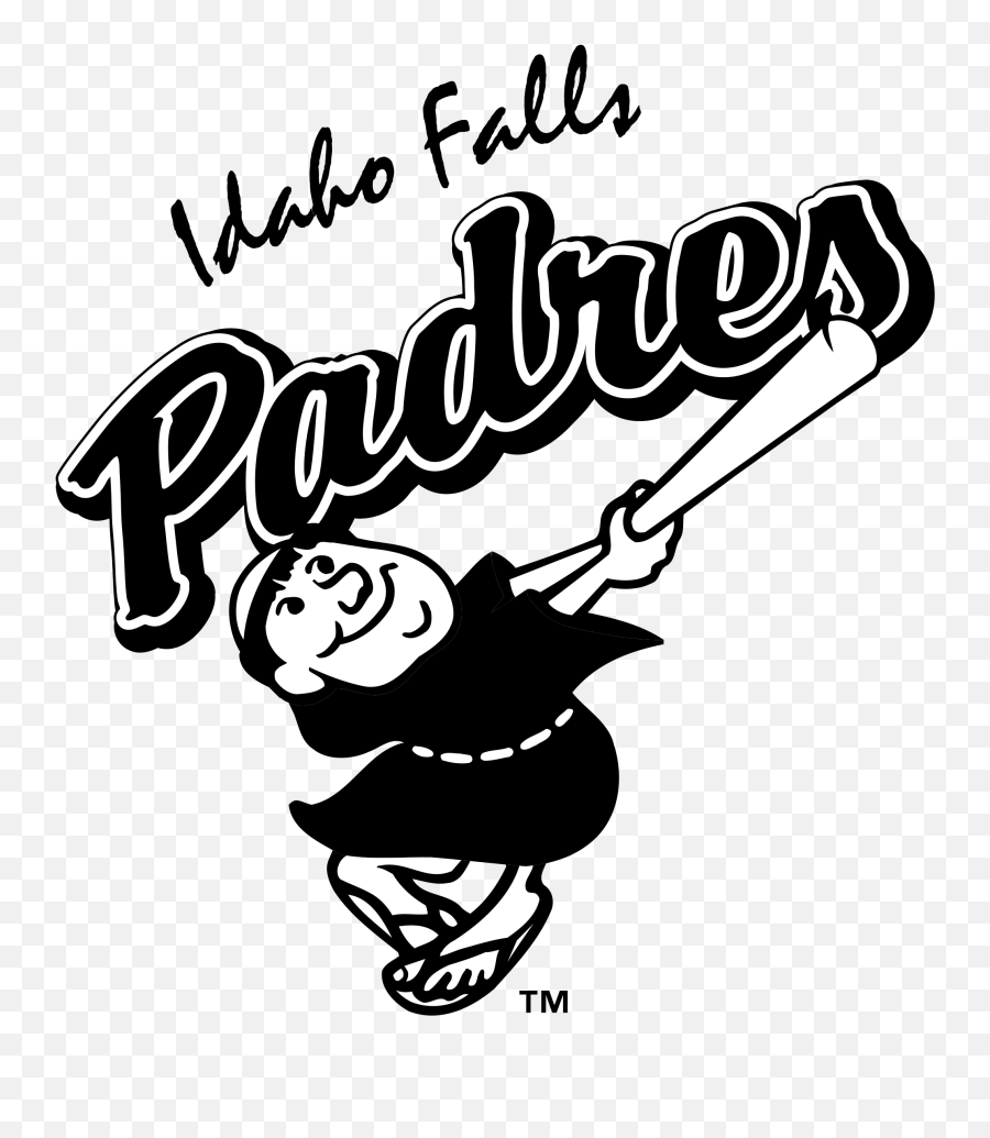 Idaho Falls Padres Logo Png Transparent - Logo San Diego Padres Friar Outline,Padres Logo Png