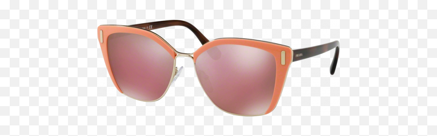 Prada Spr56t Pinkpale Gold Pink Mirror - Prada 57mm Gold Pink Sunglasses Png,Prada Logo Png