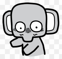 Top Jontron What The F Stickers - Elefant Clpart Gif png