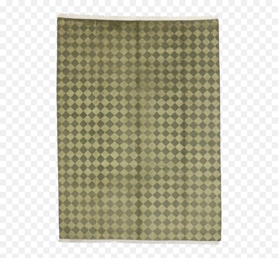 20th Century Tibetan Area Rug With - Green And Black Houndstooth Fabric Png,Checkerboard Pattern Png