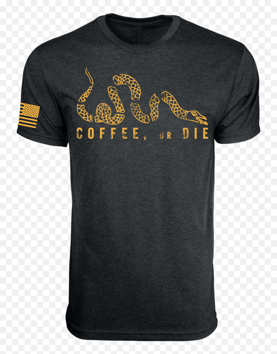 Coffee Or Die T - Shirt Gold U2013 Black Rifle Coffee Company Black Rifle Company Coffee Or Die Png,Die Png