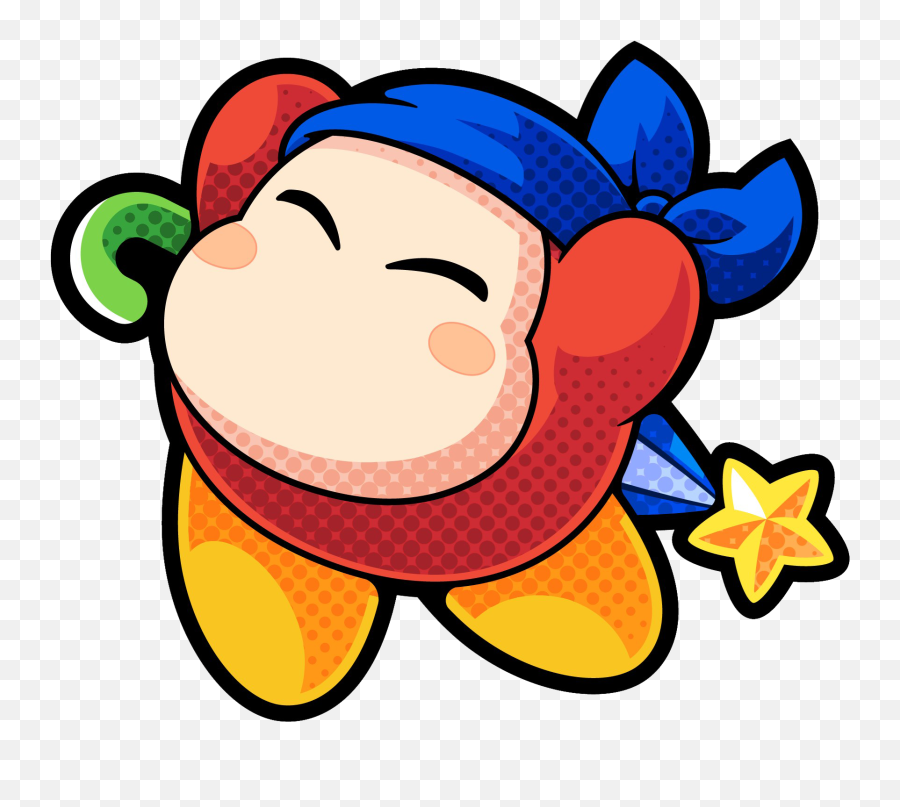 Bandana Dee Seems To Be Using A Parasol In Kirby Battle - Bandana Waddle Dee Kirby Battle Royale Png,Kirby Face Png