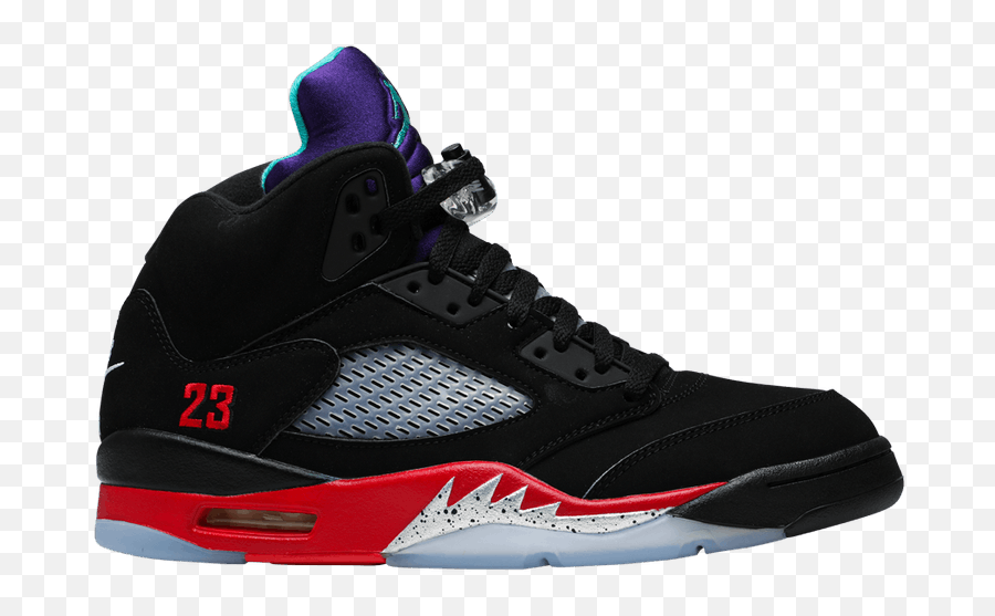 Air Jordan 5 Retro U0027top 3u0027 - Air Jordan Cz1786 001 Goat Jordans 5 Black Fire Red Grape Png,Jordan Shoes Png