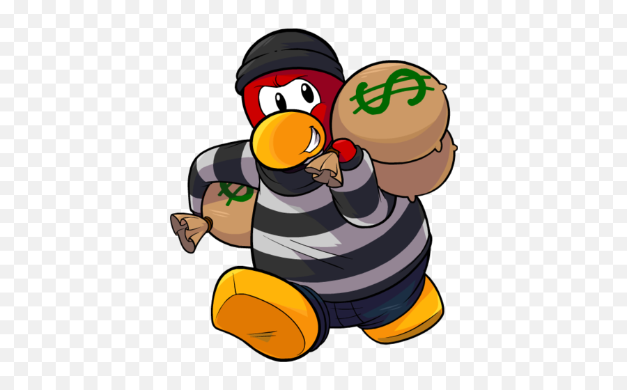 Run Robber Png - Club Penguin Transparent Background,Robber Png