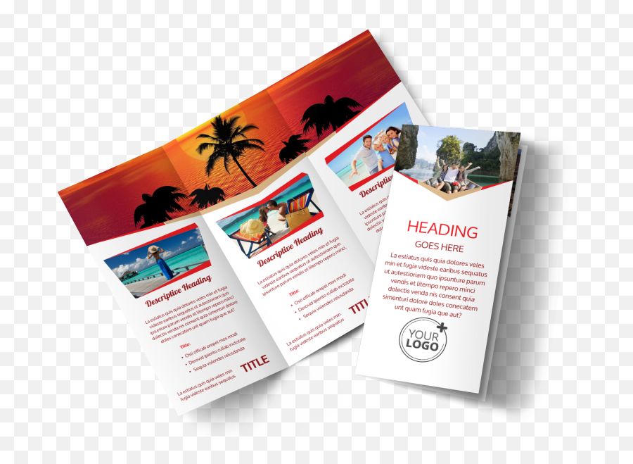 Leading Travel Agents Brochure Template - Brochure Of A Travel Agency Png,Travel Agent Logo