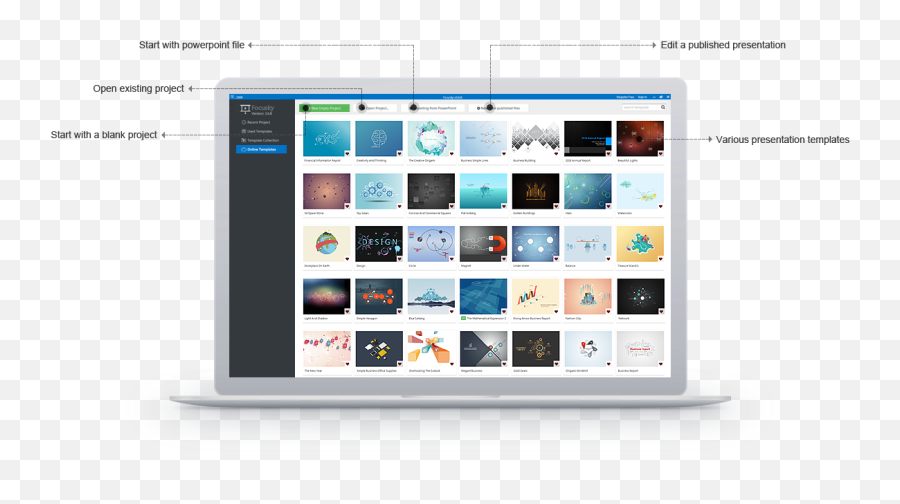Html5 Presentation Software Video Maker And - Technology Applications Png,Icon Sofware