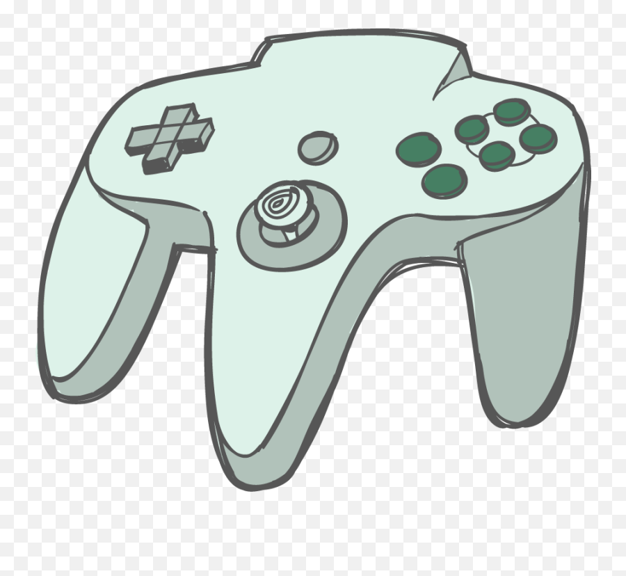 Random Nerds Illustrations U2014 Red Table Press - Video Games Png,N64 Controller Icon
