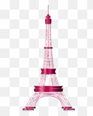 Download Tower Clipart Transparent - Pink Eiffel png