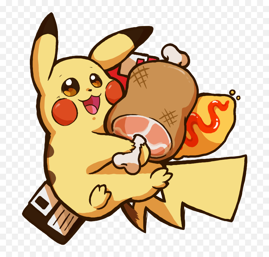 Download The Plushieu0027s Art Agumon With Pokebeans And Pikachu - Cartoon Png,Pikachu Png Transparent