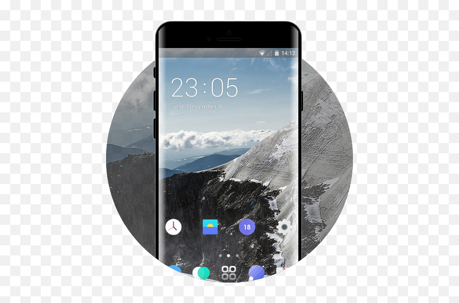 Mountain Peak Free Android Theme U2013 U Launcher 3d - Camera Phone Png,Mountain Peak Icon