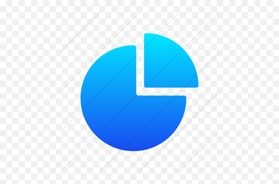 Iconsetc Simple Ios Blue Gradient Foundation 3 Graph Pie Icon - Vertical Png,Pie Icon