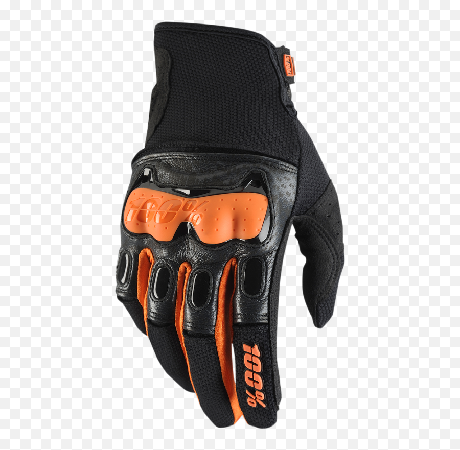 Guantes 100 Drestricted Negronaranja - Black And Orange Motorcycle Gloves Png,Icon Proshield Pivot Kit
