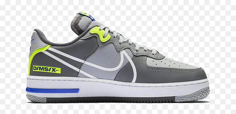 Nike Air Force 1 React Wolf Greysmoke Greydark Greywhite - Nike Air Force One React Grey Png,Preserved Icon Af1