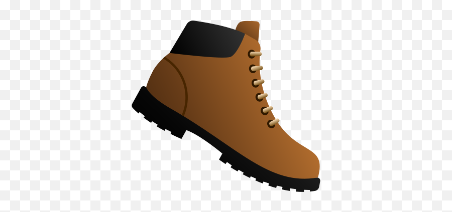 Hiking Boot Icona In Emoji Stile - Lace Up Png,Hiking Boot Icon
