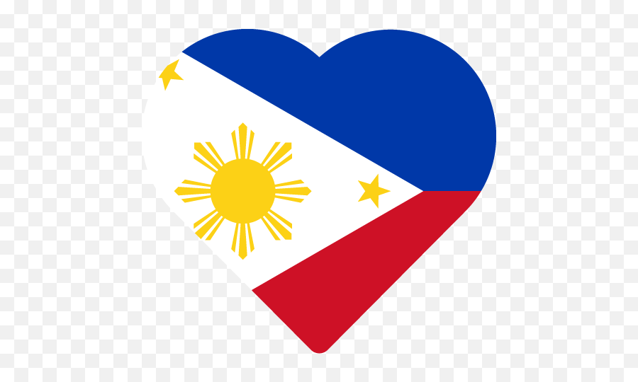 Vector Country Flag Of The Philippines - Heart Vector Philippine Flag Heart Png,Destination Icon Vector
